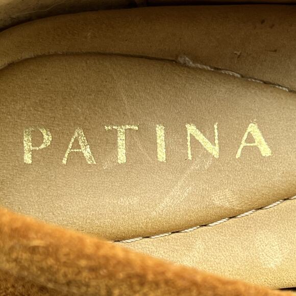 Patina‎ by Portland Zoe Chunky Loafers Women's Size 6 Brown Suede Penny Platform - Picture 9 of 10